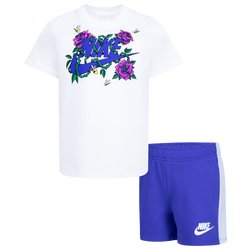 Girls' Preschool - Nike Exclusive Shorts Set - Blue/Multi