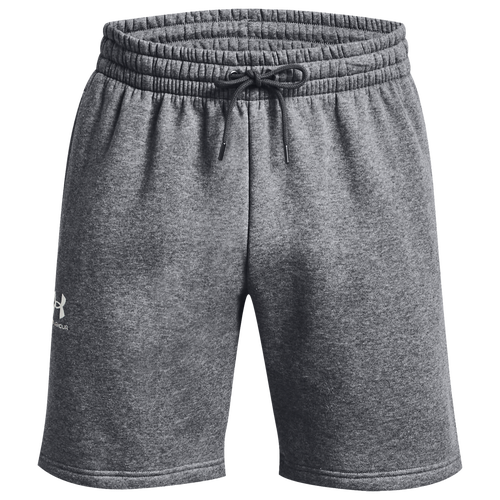 

Under Armour Mens Under Armour Essential Fleece Shorts - Mens Pitch Gray/White Size S