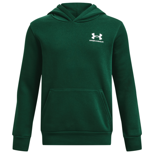

Boys Under Armour Under Armour Essential Fleece Hoodie - Boys' Grade School Greenwood/White Size XS