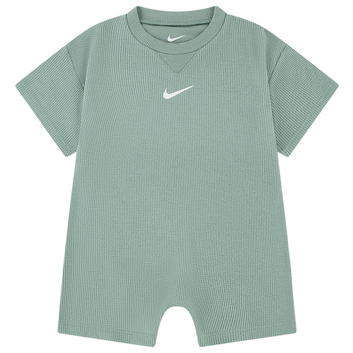 Boys Infant Nike LBR Waffle Romper - Boys' Infant Green/White Size 24MO