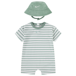 Boys' Infant - Nike Romper With Bucket Hat - Green/White