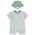 Nike Romper With Bucket Hat - Boys' Infant Green/White