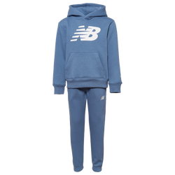 Boys' Preschool - New Balance Fleece Set  - Shoreline Blue/White