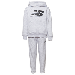 Boys' Preschool - New Balance Fleece Set  - Black/Grey Heather