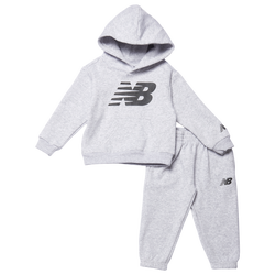 Boys' Infant - New Balance Fleece Set  - Grey Heather/Black