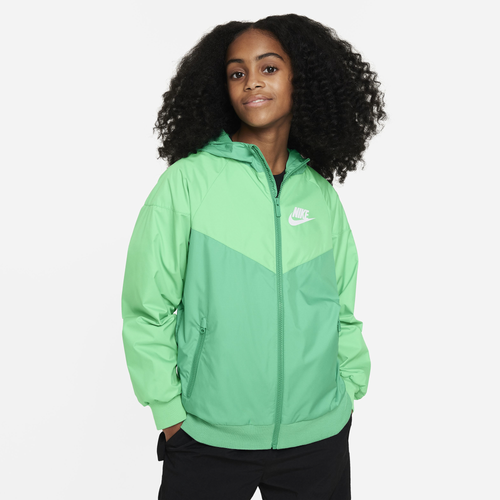 

Nike Boys Nike Windrunner HD Jacket - Boys' Grade School Stadium Green/Spring Green Size XL