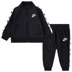 Boys' Preschool - Nike Full-Zip Set With Logo Taping  - Black/White