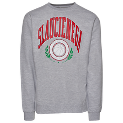 Men's - SlauCienega Varsity Fleece Crew - Grey/Red