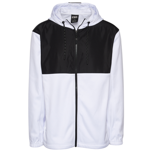 

CSG Mens CSG Chaos Full Zip Hoodie - Mens White/Black Size M