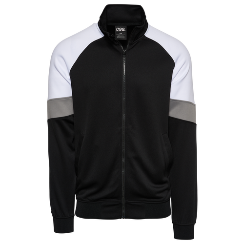

CSG Mens CSG Victor Track Jacket - Mens Black/White Size L