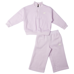 Filles, maternelle - New Balance Ensemble avec haut en molleton avec demi-glissière - Milk Violet