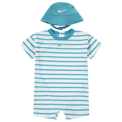 Boys' Infant - Nike Romper With Bucket Hat - Blue/White