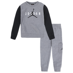 Boys' Toddler - Jordan Crew Jogger Set  - Grey