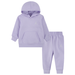 Girls' Preschool - Jordan Essential Fleece Pullover Set - Violet Frost/White