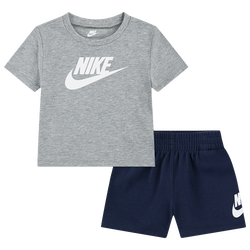Boys' Preschool - Nike Club T-Shirt & Shorts Set  - Midnight Navy/Dark Grey Heather