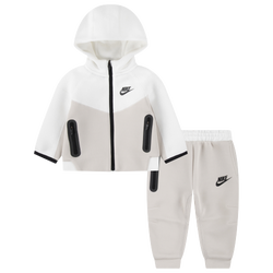 Boys' Preschool - Nike Tech Fleece Full-Zip Hoodie Set - Beige/Multi