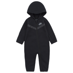 Boys' Infant - Nike Tech Fleece Coverall  - Black/Black