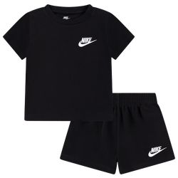 Boys' Preschool - Nike Club LBR Knot Shorts Set  - White/Black