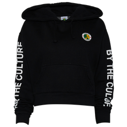 Women's - Cross Colours Love Black Lives Crop Hoodie - Black/Black