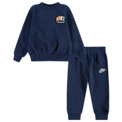 Boys' Preschool - Nike NSW Powder Print Jacquard Crew Set - Multi/Navy