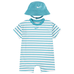 Boys' Infant - Nike Romper With Bucket Hat - Blue/White