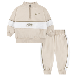 Boys' Preschool - Nike E1D1 1/4 Zip Pant Set  - Sanddrift/Mutli