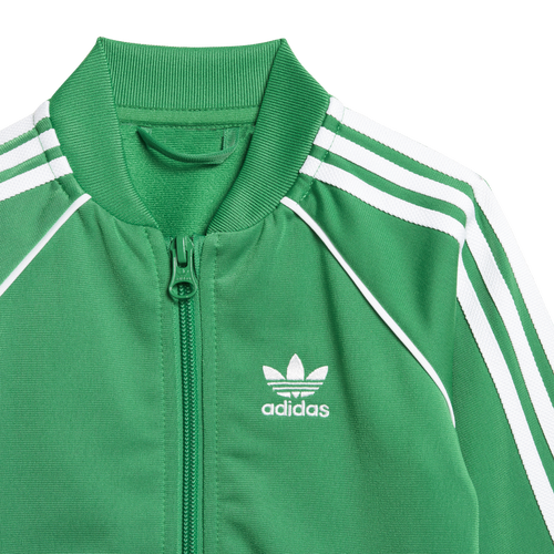 Green adidas superstar tracksuit best sale