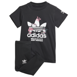 Girls' Toddler - adidas Originals Hello Kitty T-Shirt Dress - White/Black/Pink