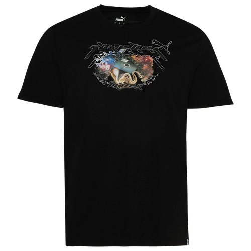 

PUMA Chrome Flop T-Shirt - Mens Black/Multi Size XL