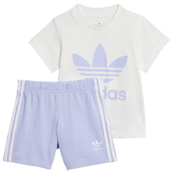 Girls' Toddler - adidas Originals Shorts and T-Shirt Set - Violet Tone