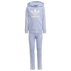 Girls' Preschool - adidas Originals Hoodie & Leggings Set - White/Purple