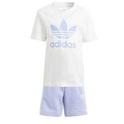 Girls' Preschool - adidas Originals Shorts & T-Shirt Set - Purple/White