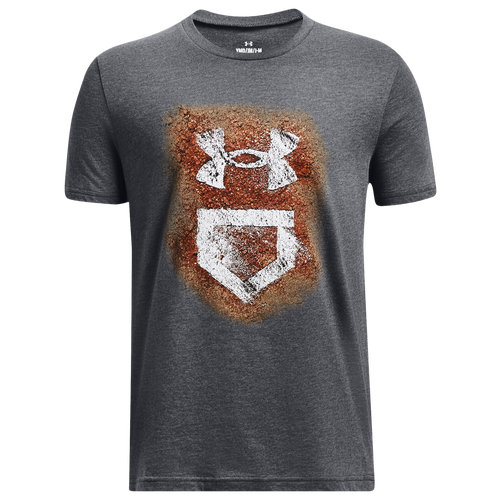 

Boys Under Armour Under Armour Baseball Icon T-Shirt - Boys' Grade School Pitch Gray/Black Size XS