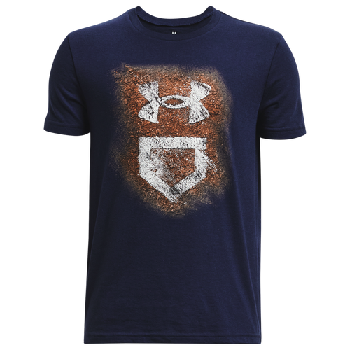 

Boys Under Armour Under Armour Baseball Icon T-Shirt - Boys' Grade School Midnight Navy/Pitch Gray Size M