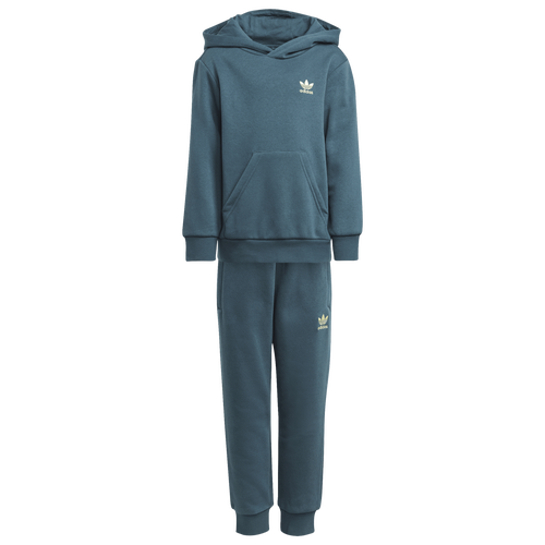 Adidas trefoil hoodie set best sale