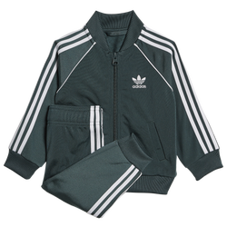 Boys' Toddler - adidas Originals Adicolor Superstar Track Suit   - Green/White