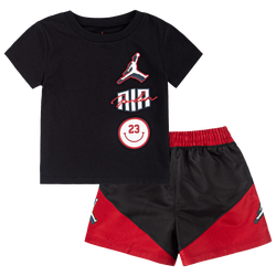 Boys' Preschool - Jordan Jumpman Stacked Play Short Set  - Black/Multi