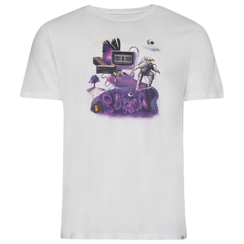 

PUMA Retroverse T-Shirt - Mens Puma White/Multi Size S