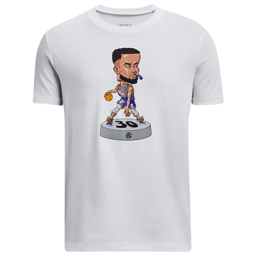 

Boys Under Armour Under Armour Curry Bobblehead T-Shirt - Boys' Grade School White Size XL