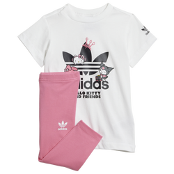 Girls' Toddler - adidas Originals Hello Kitty T-Shirt Dress - White/Pink