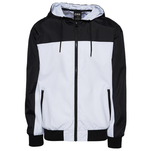 

CSG Mens CSG Omega Jacket - Mens White/Black Size M