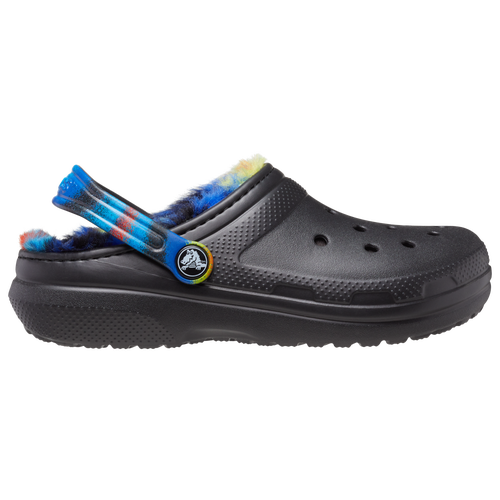 

Girls Preschool Crocs Crocs Classic Lined Clogs - Girls' Preschool Shoe Black/Multi Size 11.0