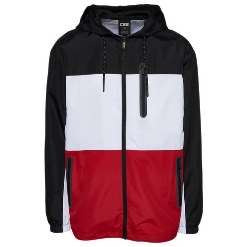 

CSG Mens CSG Starboard Jacket - Mens Black/Red Size L