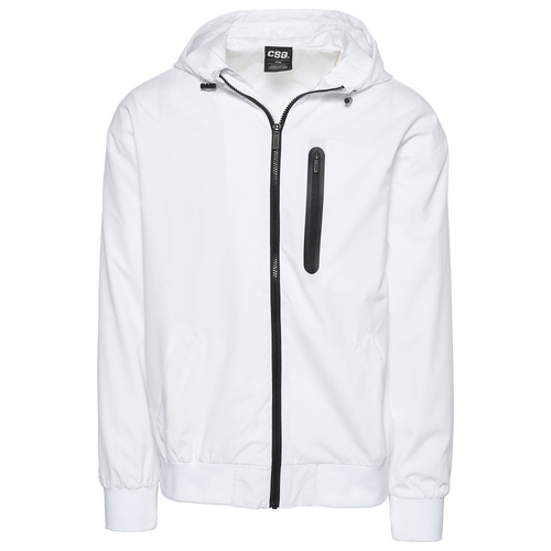 

CSG Mens CSG Collision Wind Jacket - Mens White/White Size S