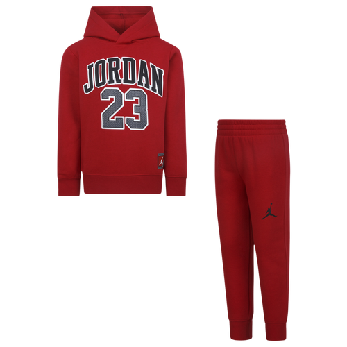 Jordan Boys Jersey Pack Pullover Set Boys Preschool Gym Red Black Size 4