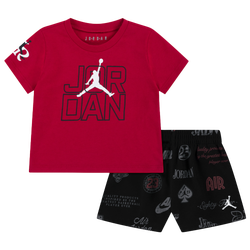 Boys' Preschool - Jordan Super Splash Tech Shorts Set  - Black/Multi
