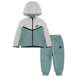 Boys' Preschool - Nike Tech Fleece Full-Zip Set  - Blue/Black