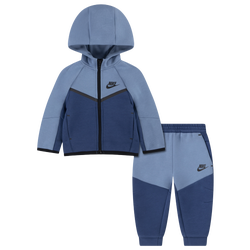 Boys' Preschool - Nike Tech Fleece Full-Zip Set  - Work Blue