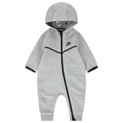 Boys' Infant - Nike Tech Fleece Coverall - Dark Grey Heather/Black