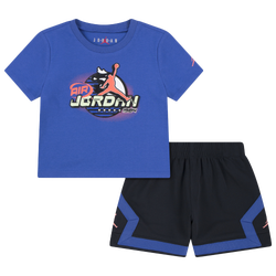 Boys' Preschool - Jordan Super Splash Tech Shorts Set  - Black/Multi